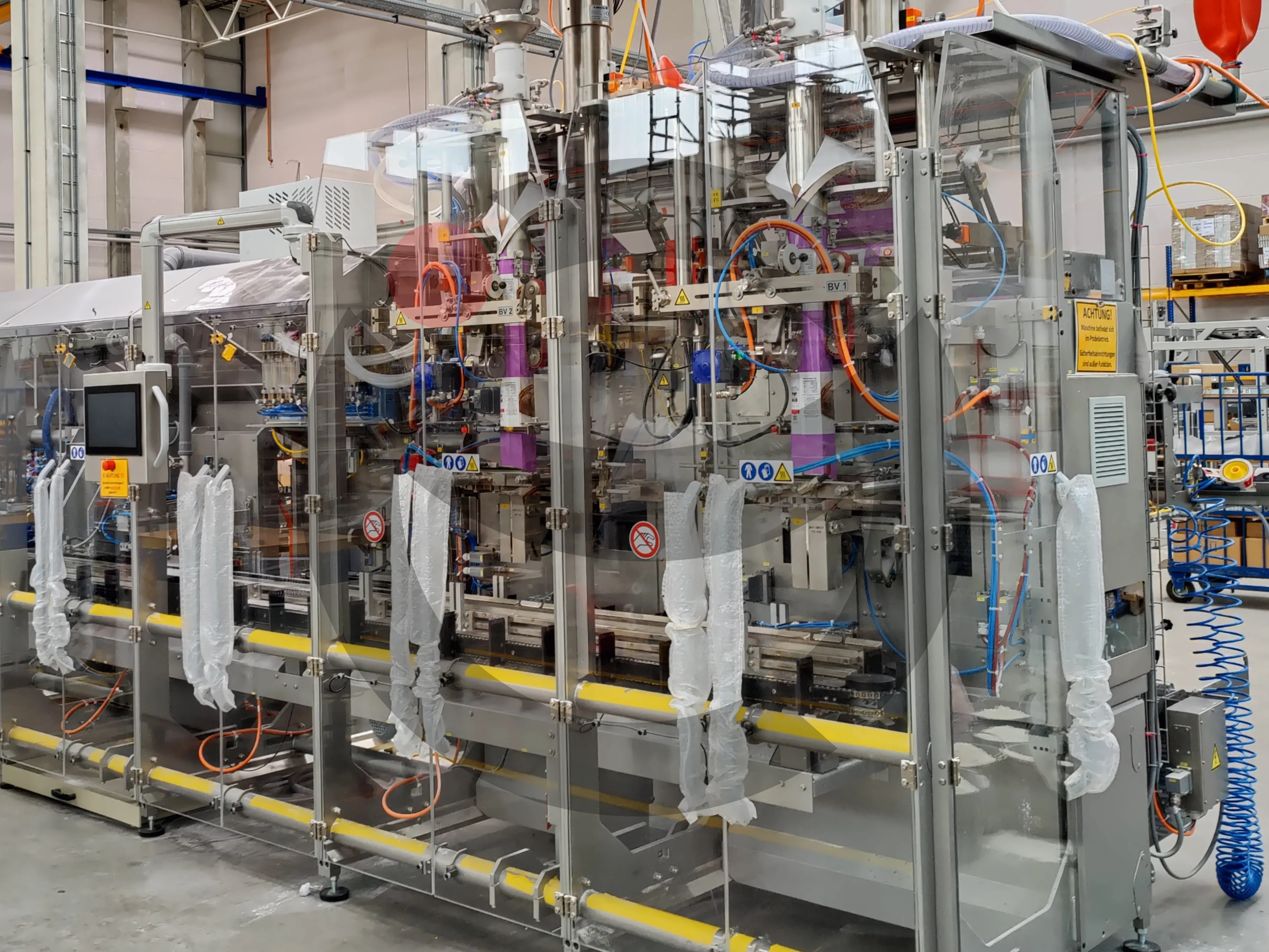 Turnkey assembly line pneumatic tubing and sensor wiring integration
